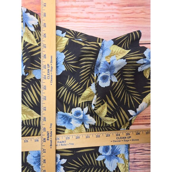 Pussers West Indies Mens Hawaiian Silk Blend Shirt Large - Picture 6 of 6